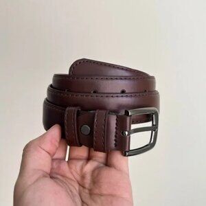 vintage brown american western simple design belt